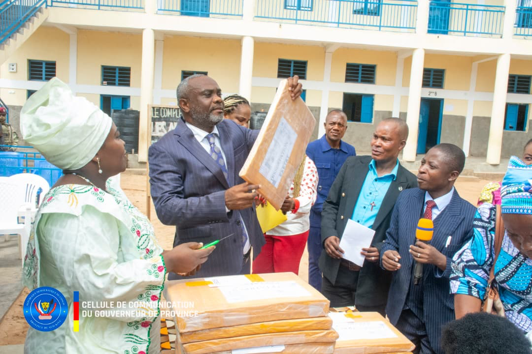 Le Vice-Gouverneur Me Jean-Jacques ELAKANO M&rsquo;YEWA lors du lancement officiel de la hors session de l&rsquo;Examen d&rsquo;&Eacute;tat &eacute;dition 2026 au Complexe Scolaire les Anges &agrave; Uvira