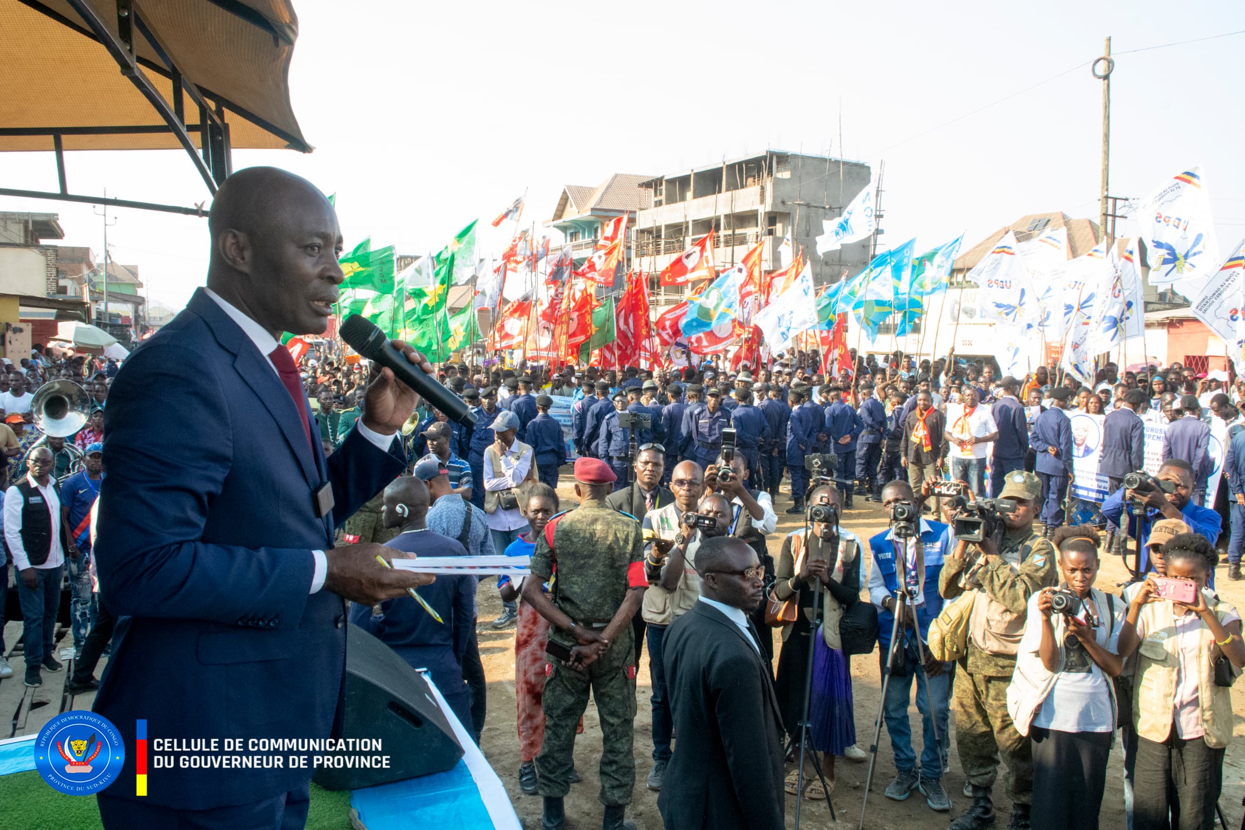 Meeting populaire du Gouverneur à Uvira