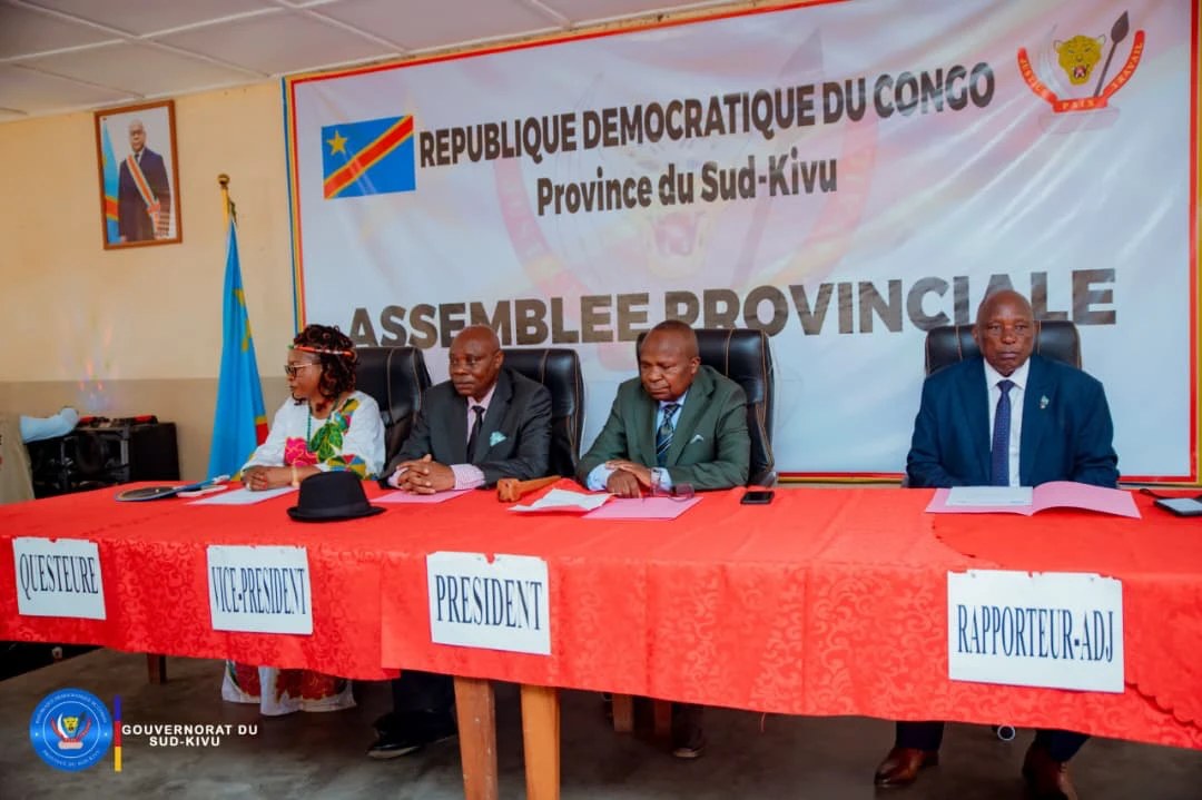 Le bureau de l’Assemblée provinciale du Sud-Kivu lors de l’ouverture de la session ordinaire de septembre 2026 à Uvira