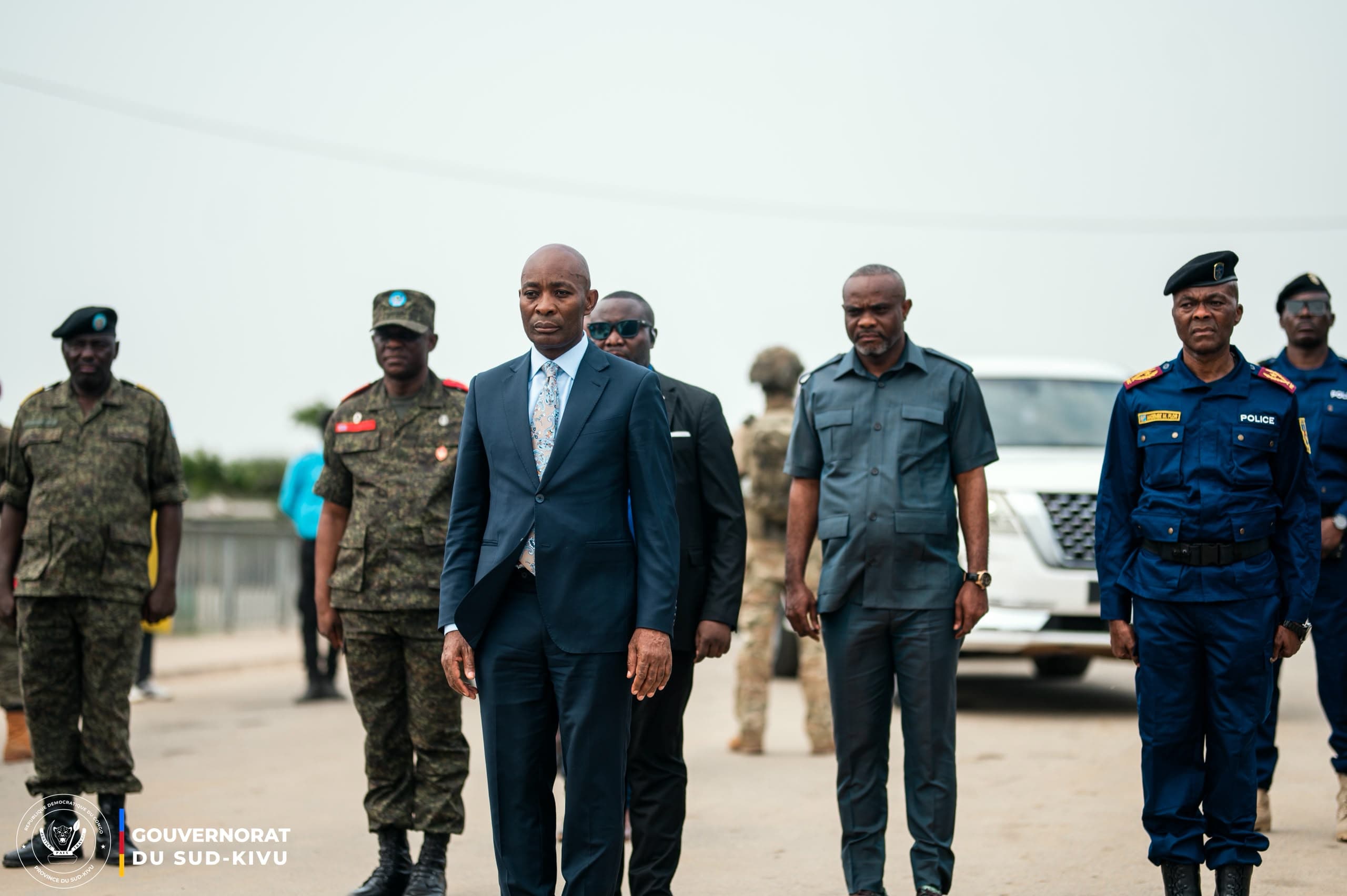Le Gouverneur du Sud-Kivu, Professeur Jean-Jacques Purusi Sadiki, accueilli à Uvira après sa mission officielle à Kinshasa