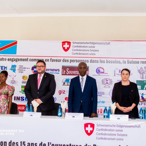 RDC : 15 ans depuis l’ouverture du Bureau de la DDC au Sud-Kivu, le Gouverneur Jean-Jacques PURUSI SADIKI salue une collaboration exceptionnelle marquée par la réalisation de plusieurs projets