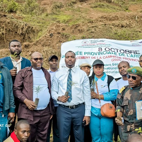 Sud-kivu: Le Ministre provincial de l’environnement et de l’économie verte, Me Didier KABI, donne le Go de la campagne provinciale de reboisement.